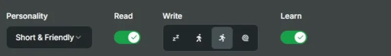 AI Write Modes